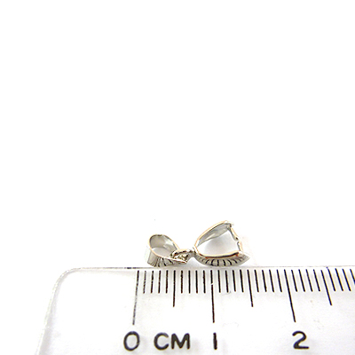 銅鍍白k色水滴夾頭附鍊頭