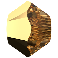 6mm角珠-黃金色(Aurum 2er)