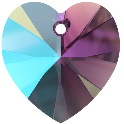 18×17.5mm桃心-閃爍深紫