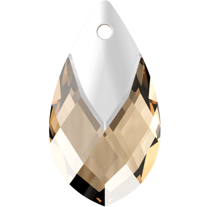 22MM金屬蓋梨形-茶色