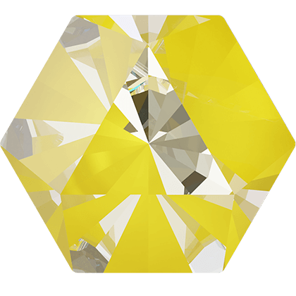 6X6.9mm萬花筒六邊形-豔陽閃彩