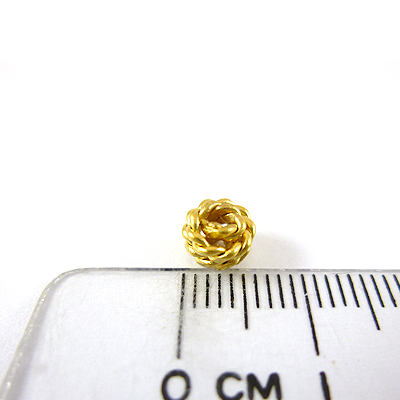 銅鍍霧金色鳥巢-6mm