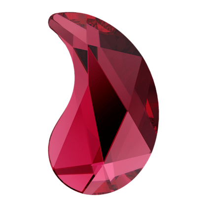 6X3.7mm佩斯利花紋Y形-緋紅