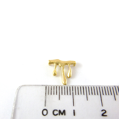 銅鍍霧金色雙孔冰柱