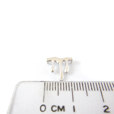 銅鍍霧銀色雙孔冰柱