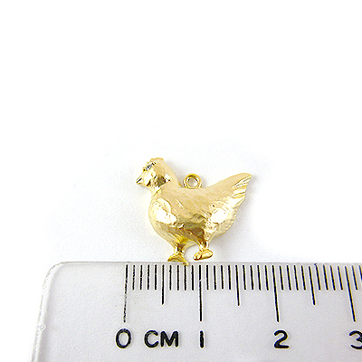 銅鍍霧金色單孔雞