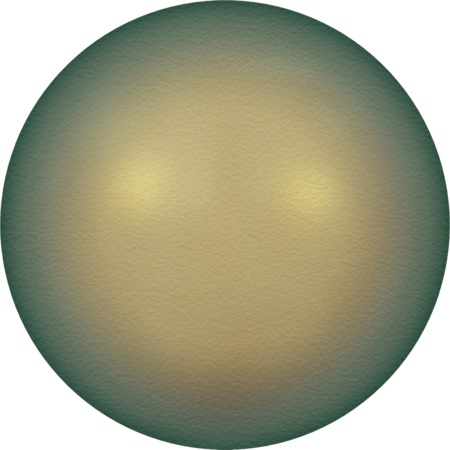 10mm半洞水晶珍珠-虹彩綠(930)