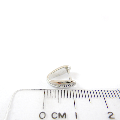 銅鍍正白K色水滴夾頭