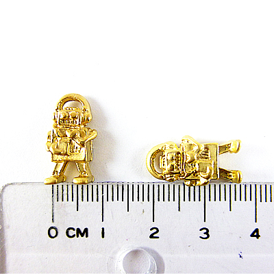銅鍍霧金色機器人