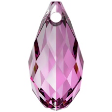 11×5.5mm多切面水滴-深玫紅