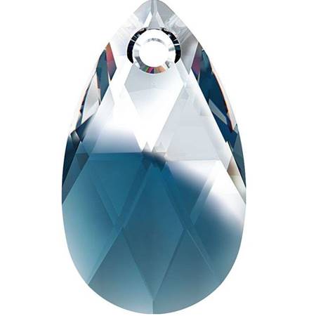 16mm扁水滴-混色灰藍