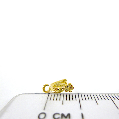 金色直洞耳環梅花夾頭