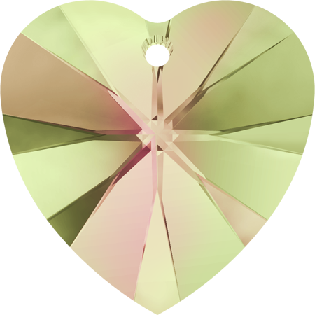 14.4×14mm桃心-萊姆綠