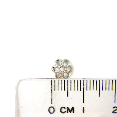 古銀色鏤空六孔花帽