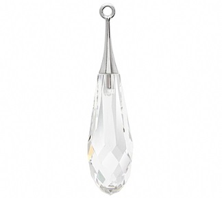 21mm晶透水滴-白色