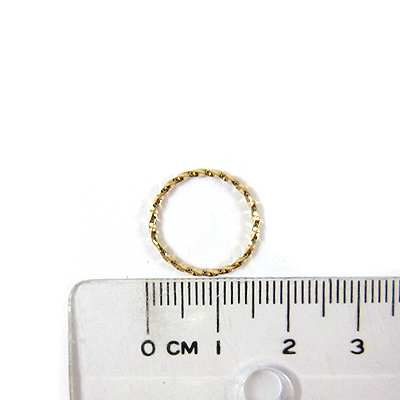 15MM銅鍍金色螺旋圓圈