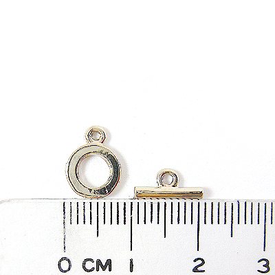 銅鍍正白K色單孔素面棍扣