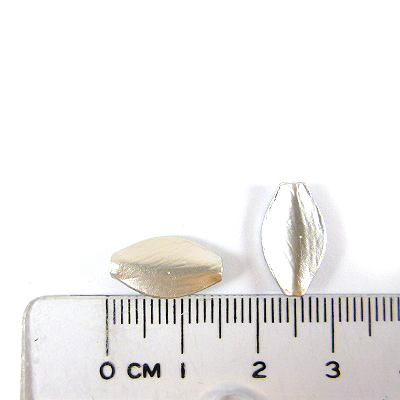 銅鍍霧銀色扁橢圓
