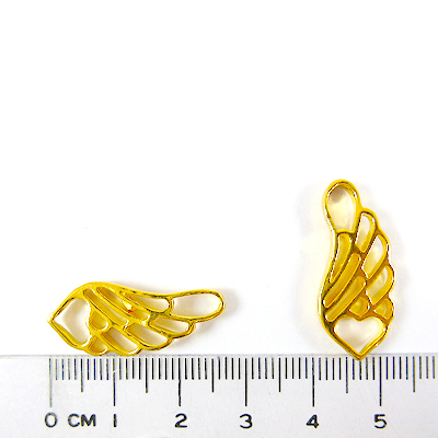 金色單邊鏤空翅膀