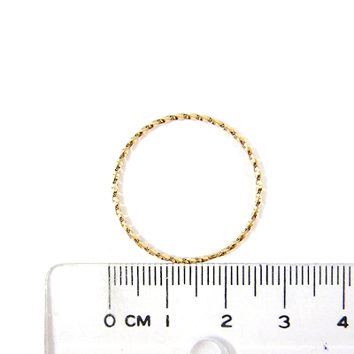 25MM銅鍍金色螺旋圓圈