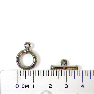 銅鍍黑金色單孔棍扣