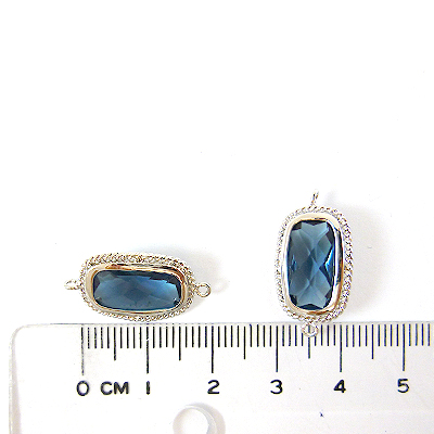 正白K色雙孔螺旋橢圓包邊-灰藍