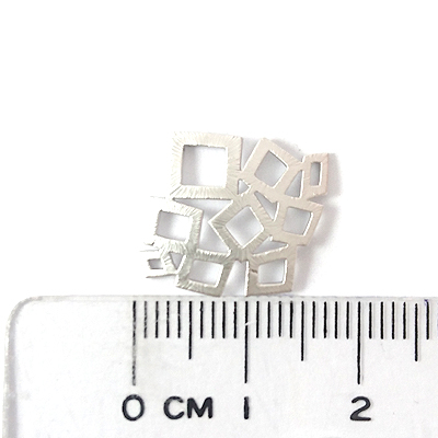 銅鍍霧銀色菱形組合