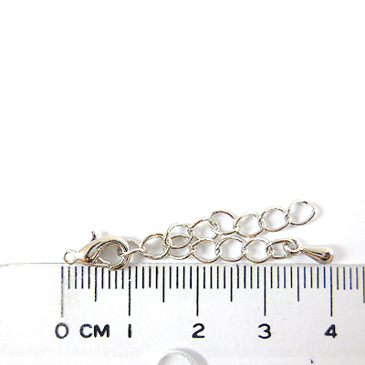 銅鍍正白K色問字鉤調節鍊