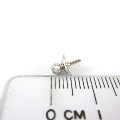 6MM銅鍍白K1.1MM黏針帽蓋