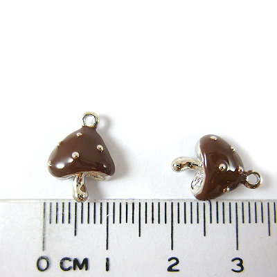 銅鍍正白K色單孔香菇