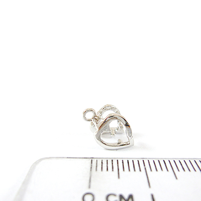 正白k色中空心形夾頭