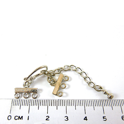 白K色三孔鉤形調節鍊