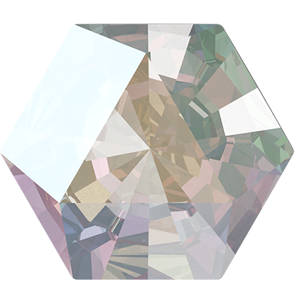 6X6.9mm萬花筒六邊形-白彩