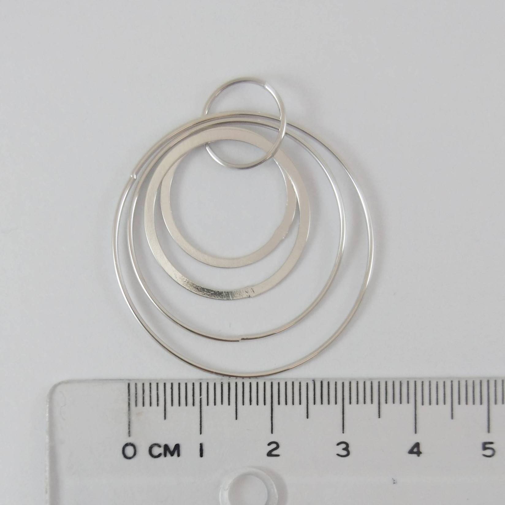 銅鍍正白K色雙孔雙圓組合