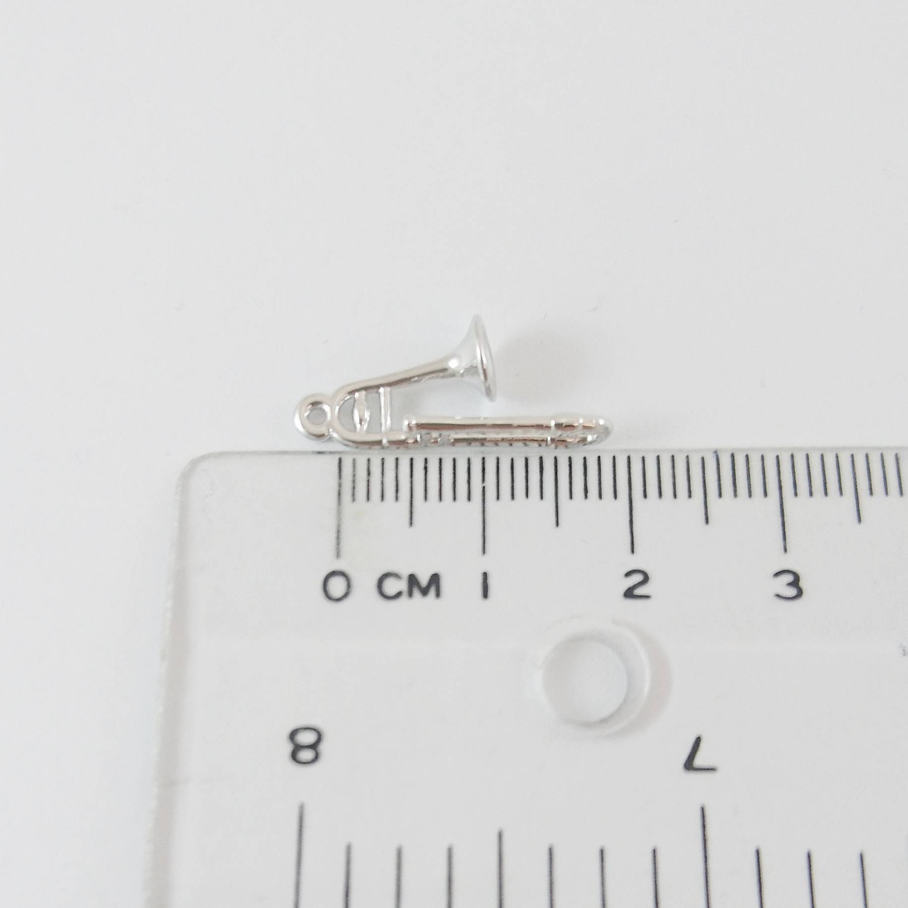 銅鍍正白K色單孔長號