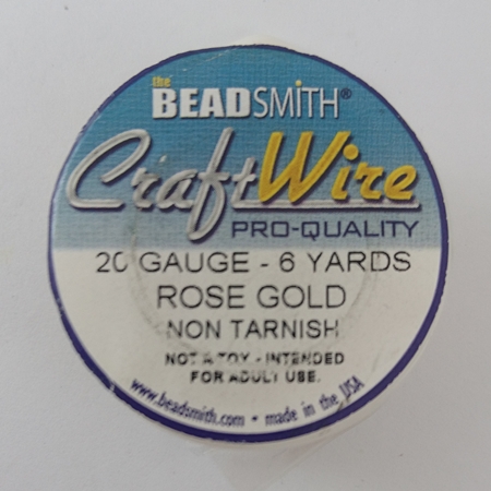 美製銅線-玫瑰金色#20