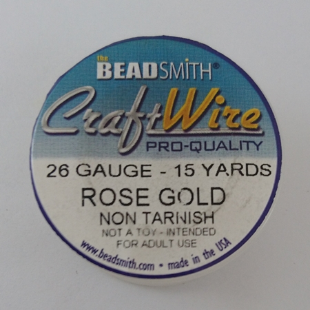 美製銅線-玫瑰金色#26