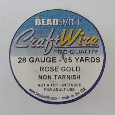美製銅線-玫瑰金色#28