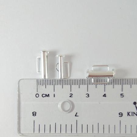 16.5mm銅鍍銀色直排扣頭