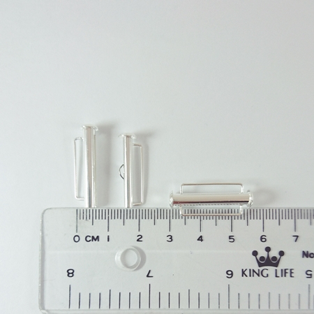 26.5mm銅鍍銀色直排扣頭
