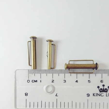 26.5mm銅鍍青古銅色直排扣頭