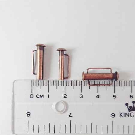 21.5mm銅鍍紅古銅色直排扣頭