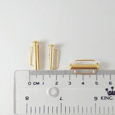 21.5mm銅鍍金色直排扣頭