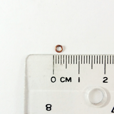 0.6x3mm銅鍍紅古銅色單圈