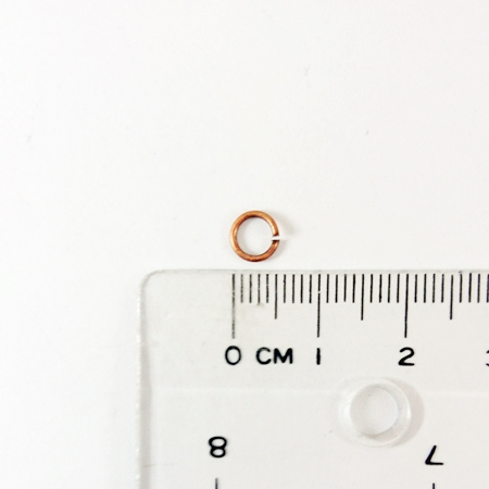 0.7x5mm銅鍍紅古銅色單圈