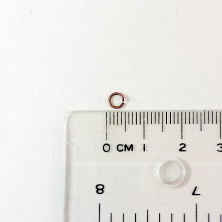 0.6x4mm銅鍍紅古銅色單圈