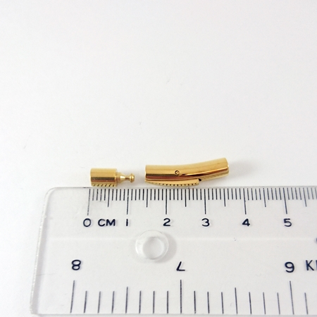 3mm口徑不銹鋼鍍金壓扣式扣頭