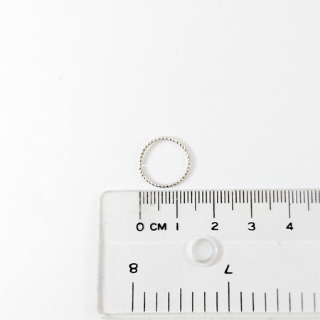 1.0x14mm銅鍍正白K色螺紋單圈