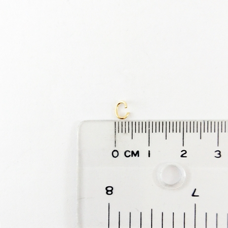 0.8x5mm銅鍍金色C圈