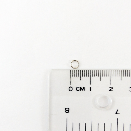 0.7x4mm銅鍍正白K色單圈